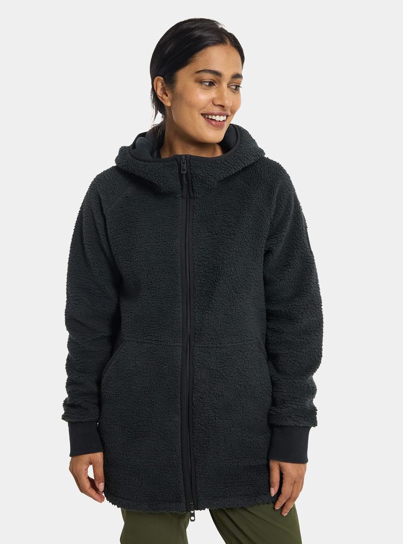 Burton Minxy Full-Zip Fleece Mikina Damske Čierne | 85014-KGOA