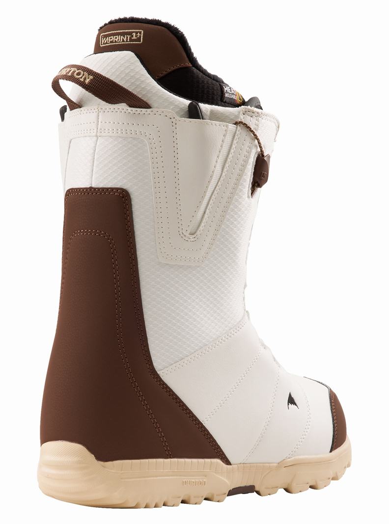 Burton Moto Snowboardové Topánky Panske Biele | 49682-FADK
