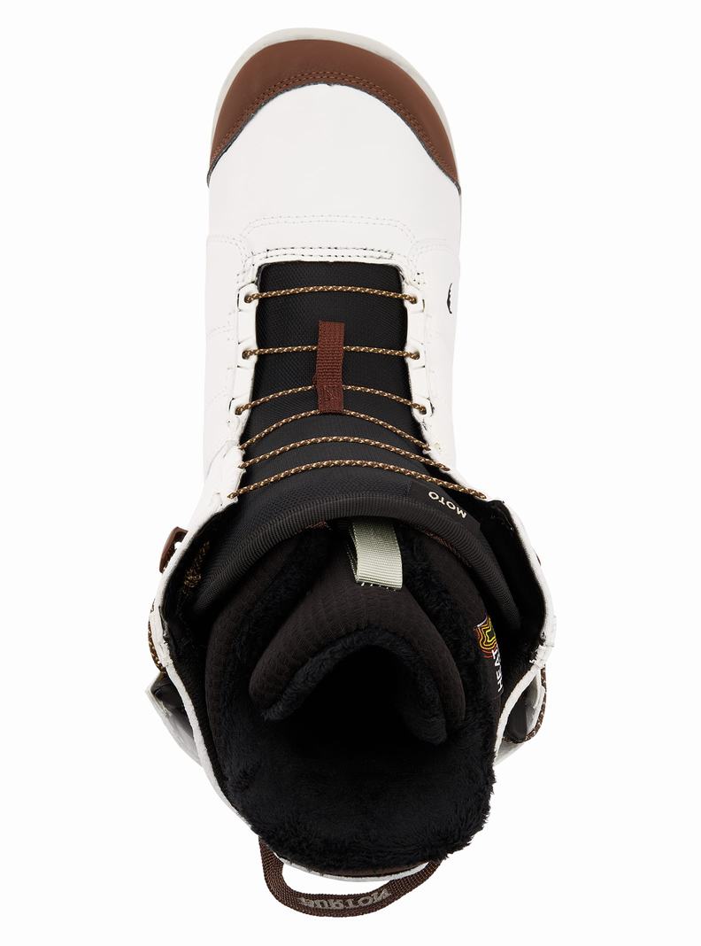 Burton Moto Snowboardové Topánky Panske Biele | 49682-FADK