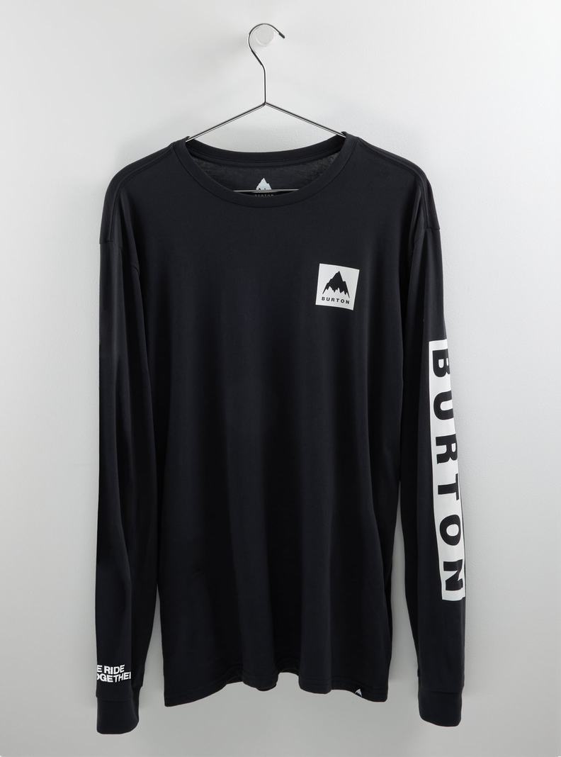 Burton Mountain Mark Long Sleeve Tričko Panske Čierne | 51760-WGRK