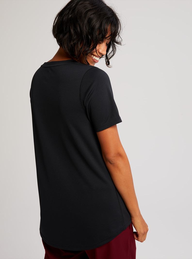 Burton Multipath Active Kratke Sleeve Tričko Damske Čierne | 74651-QJFB