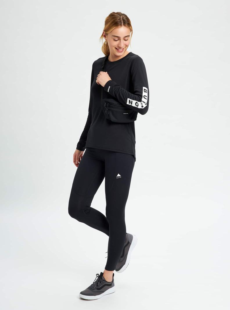 Burton Multipath Active Long Sleeve Tričko Damske Čierne | 28309-RDBQ