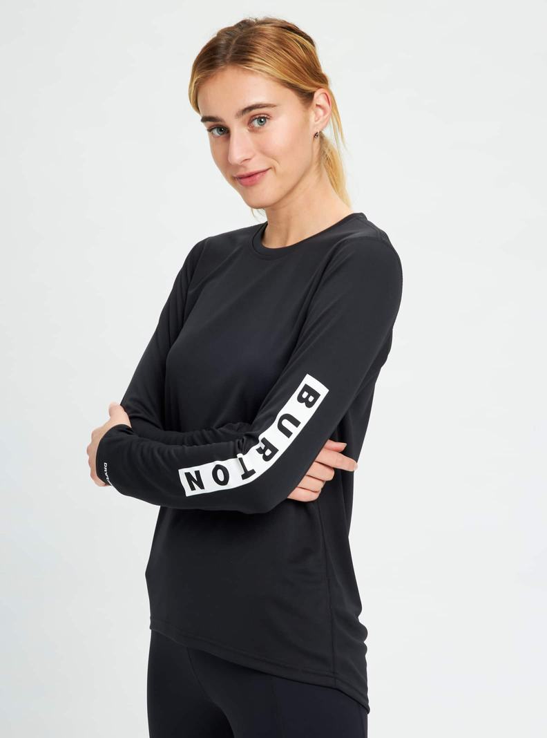 Burton Multipath Active Long Sleeve Tričko Damske Čierne | 28309-RDBQ