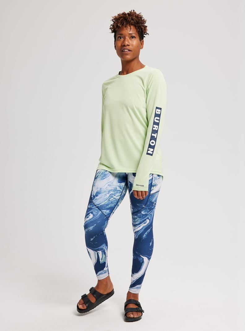 Burton Multipath Active Long Sleeve Tričko Damske Zelene | 71835-TGVE