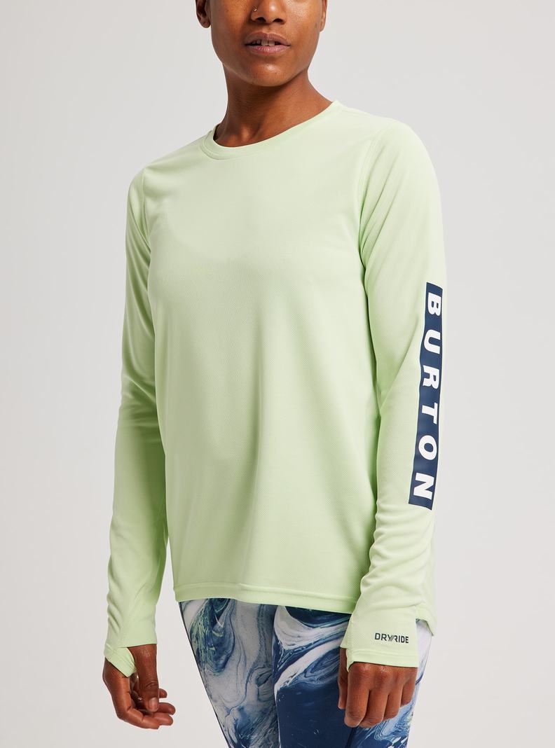 Burton Multipath Active Long Sleeve Tričko Damske Zelene | 71835-TGVE