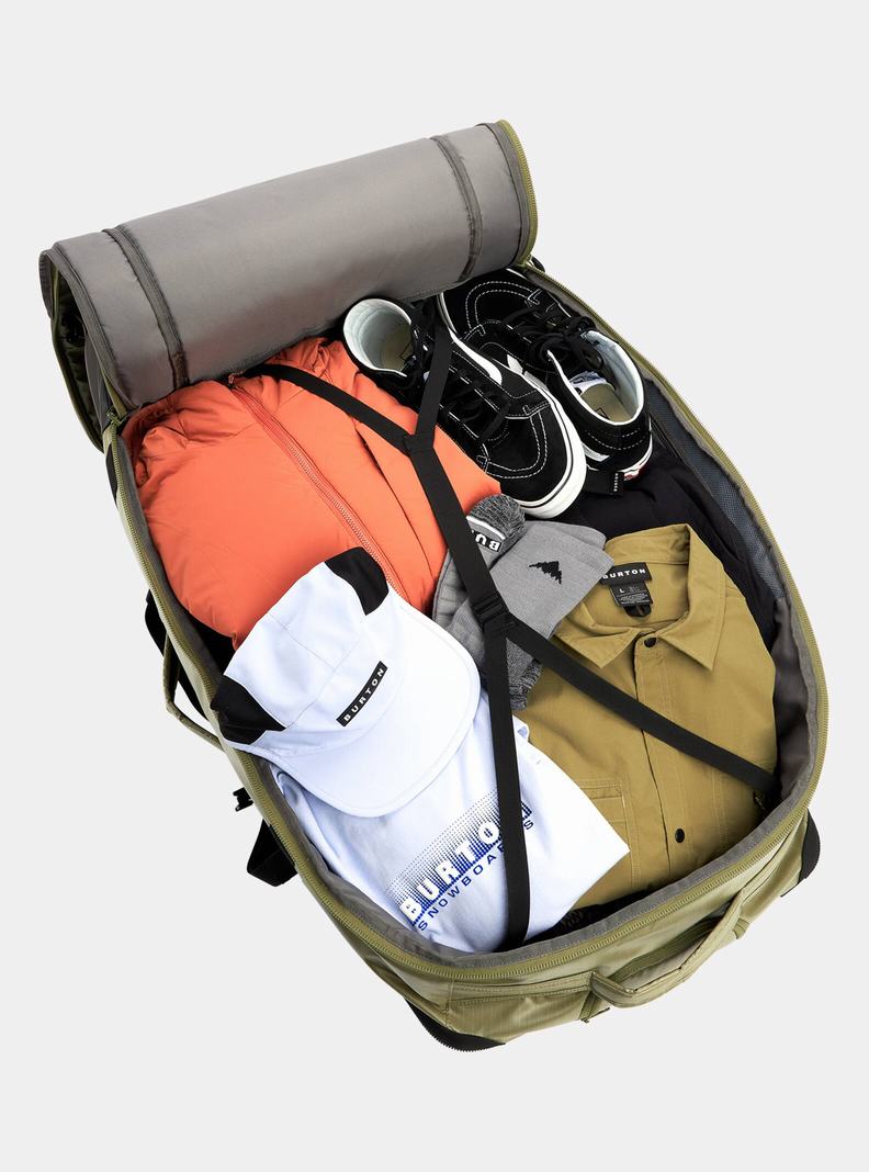 Burton Multipath Checked 90L Travel Ruksak  Olivovo Zelená | 48357-TIZO