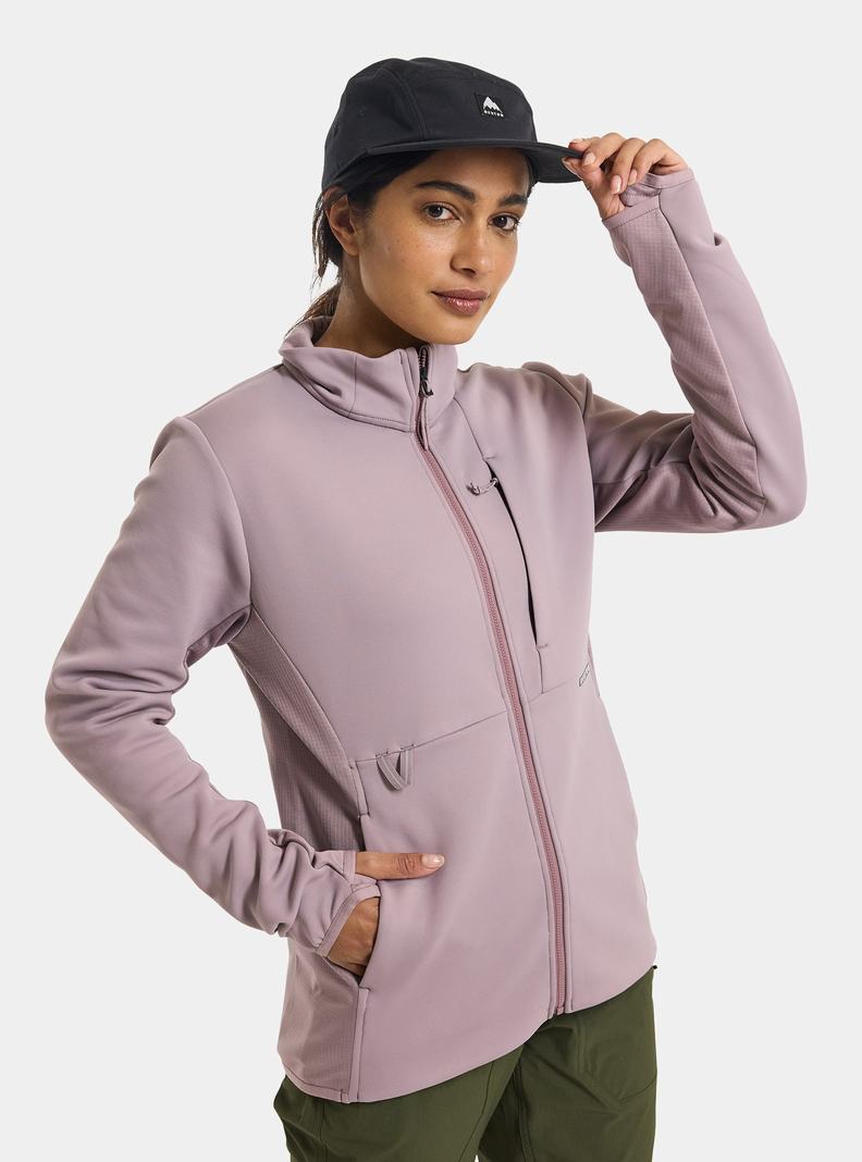 Burton Multipath Full-Zip Fleece Mikina Damske Nachový | 24590-FBTJ