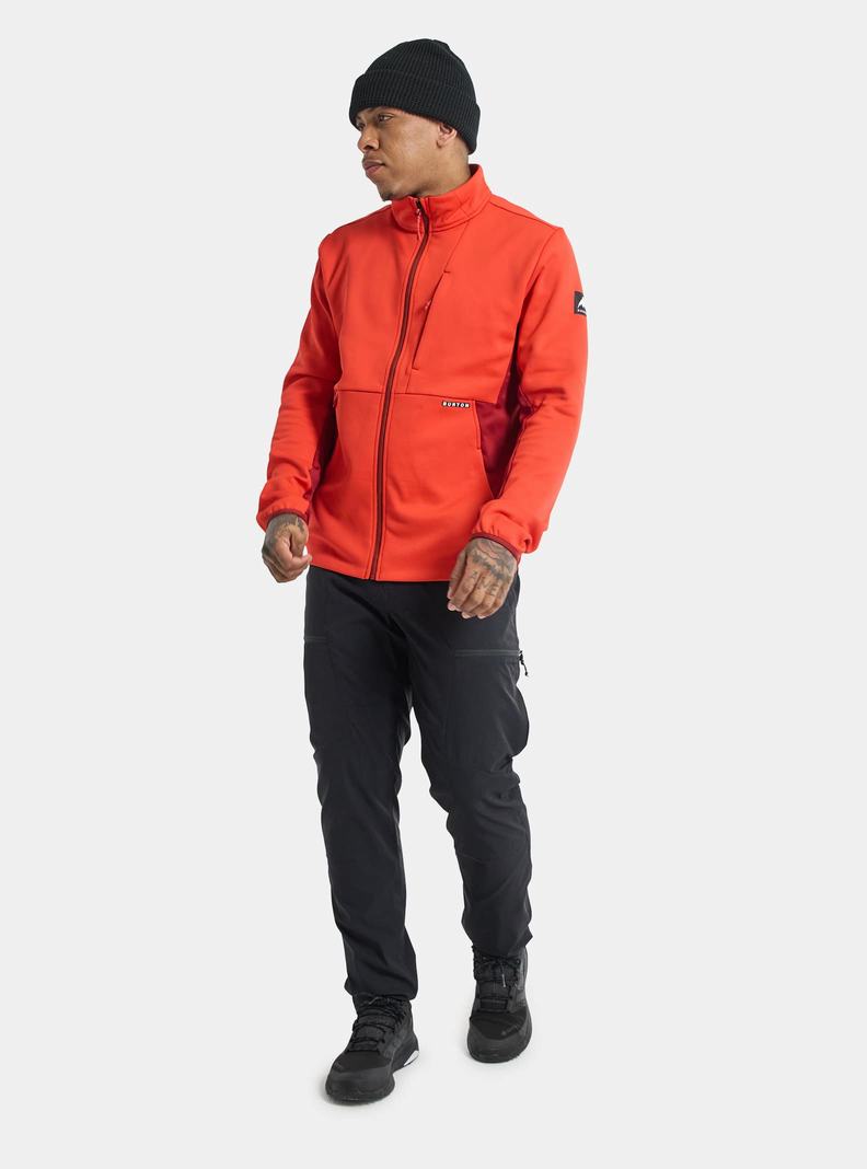 Burton Multipath Full-Zip Fleece Mikina Panske Ruzove Červené | 48953-TPLJ