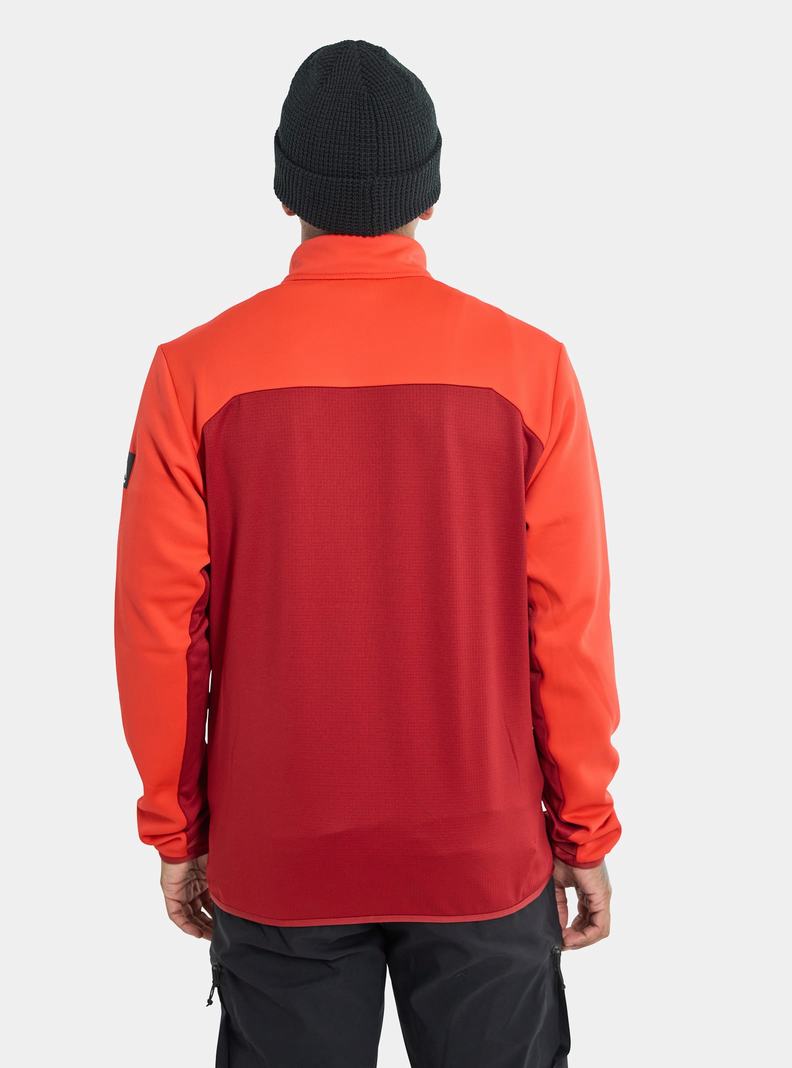 Burton Multipath Full-Zip Fleece Mikina Panske Ruzove Červené | 48953-TPLJ