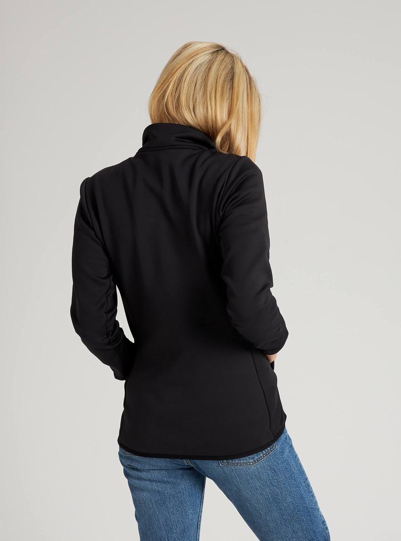 Burton Multipath Full-Zip Fleece Mikina Damske Čierne | 84297-QBCZ