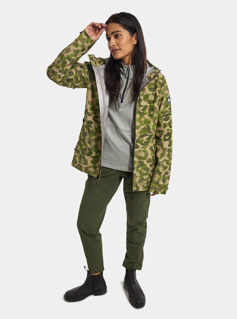 Burton Multipath GORE-TEX 2L Zimní Bunda Damske Zelene Maskacove | 69210-NLBC