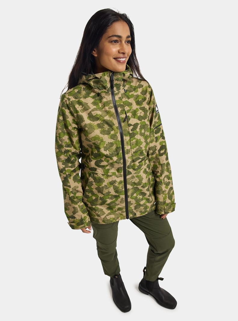 Burton Multipath GORE-TEX 2L Zimní Bunda Damske Zelene Maskacove | 69210-NLBC
