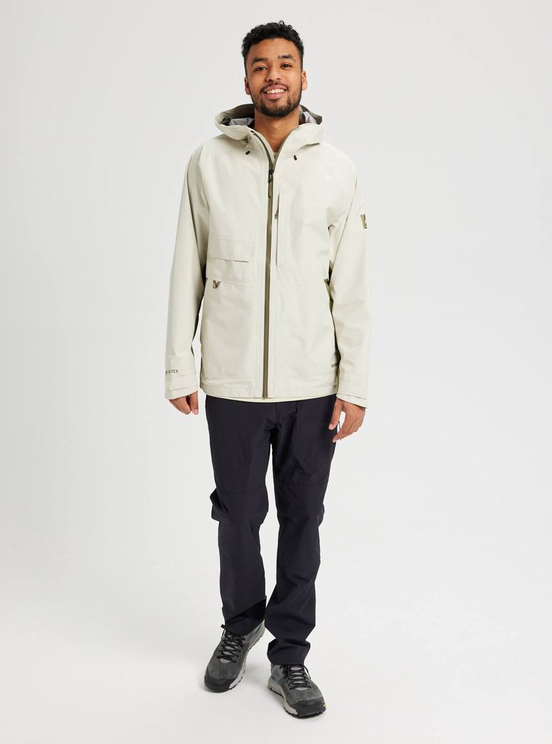 Burton Multipath GORE-TEX Shell Zimní Bunda Panske Strieborne Zelene Olivovo Zelená | 25607-VFUJ