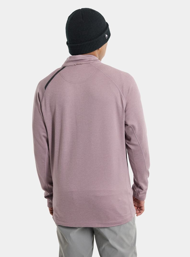 Burton Multipath Grid Quarter-Zip Fleece Mikina Panske Lavendel | 28306-EPZG