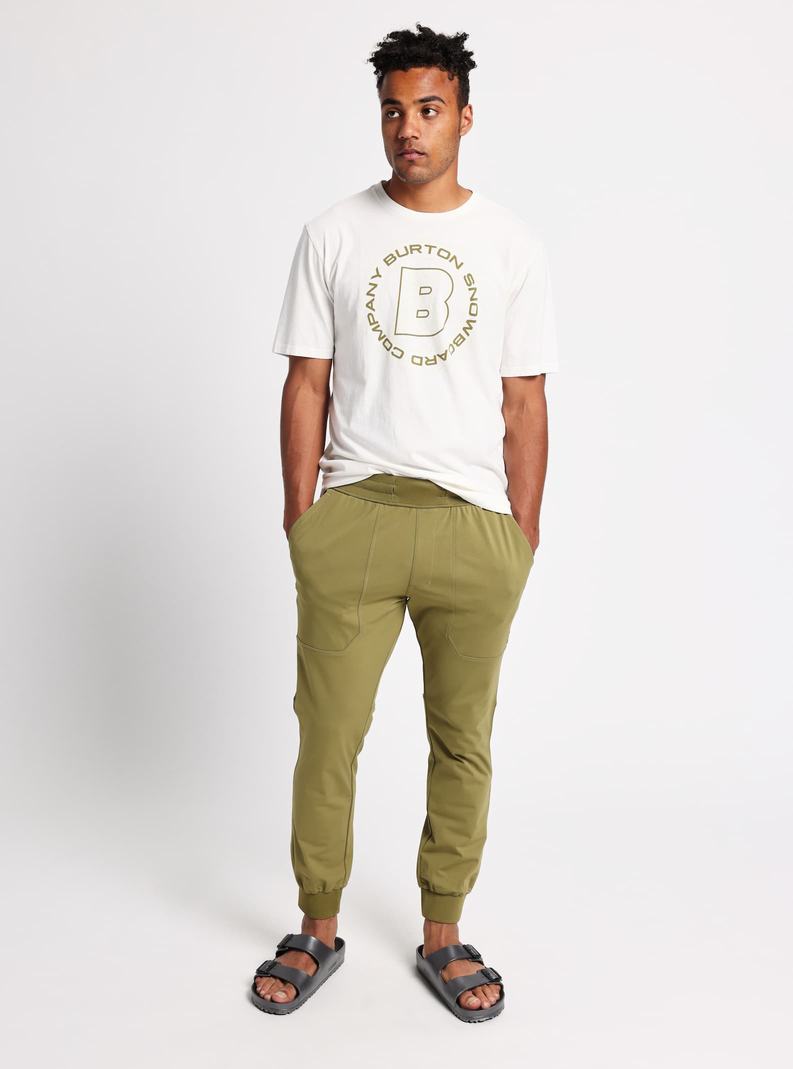 Burton Multipath Jogger Nohavice Panske Olivovo Zelená | 71960-QKTX