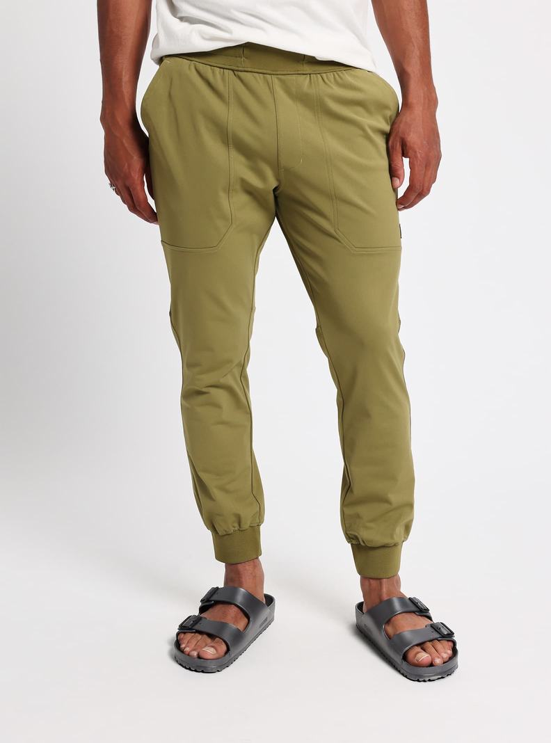 Burton Multipath Jogger Nohavice Panske Olivovo Zelená | 71960-QKTX
