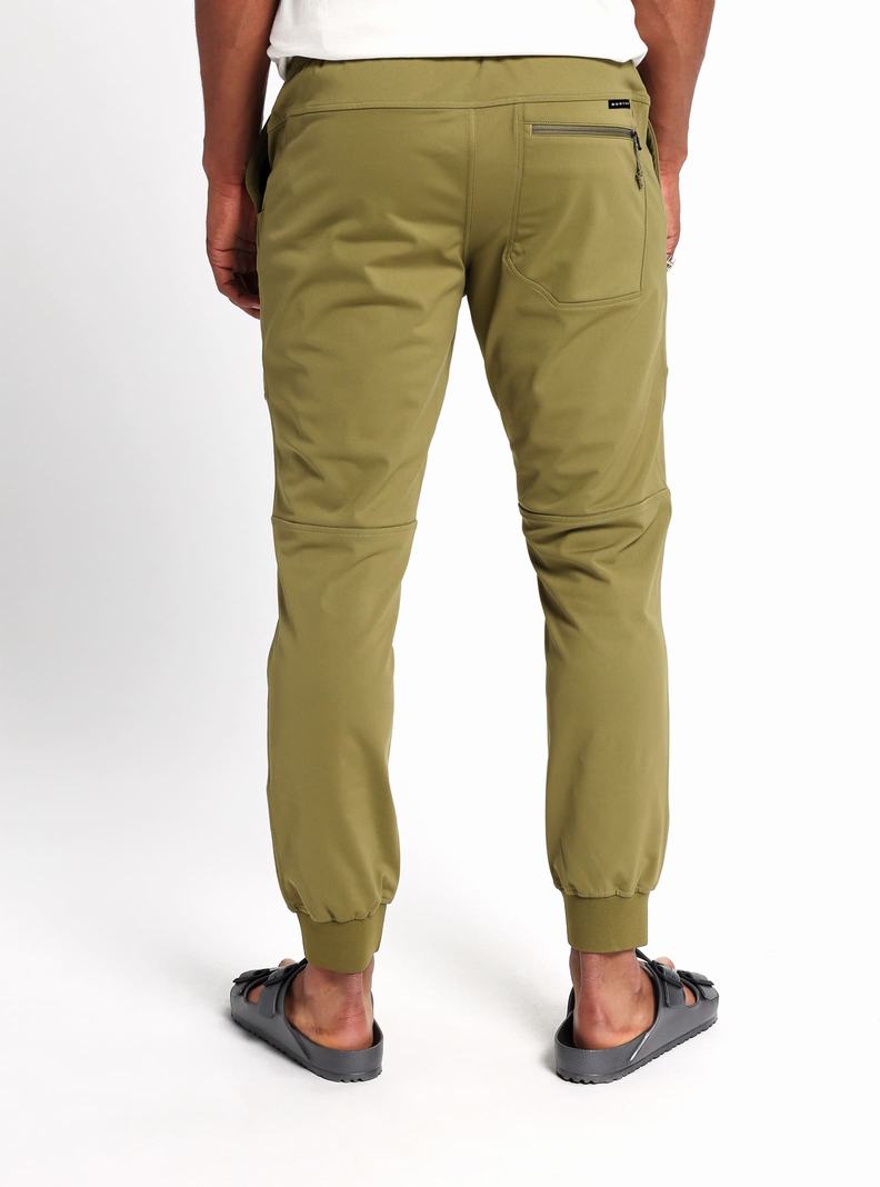 Burton Multipath Jogger Nohavice Panske Olivovo Zelená | 71960-QKTX