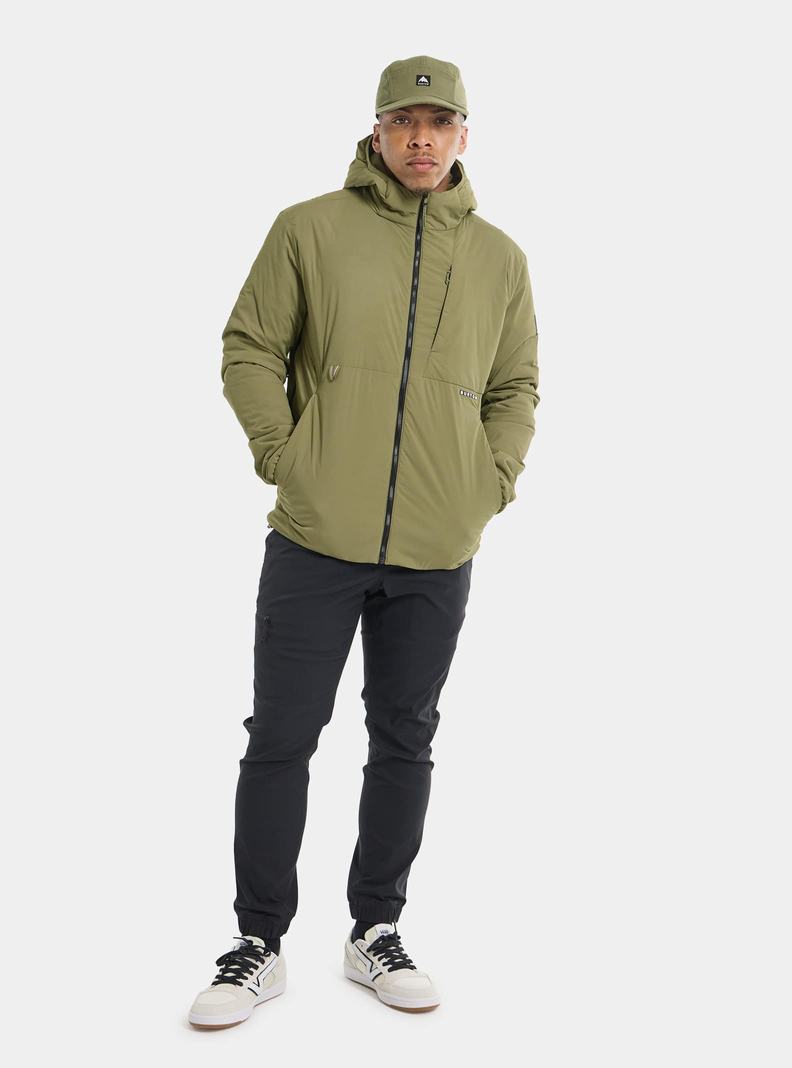 Burton Multipath S Kapucňou Insulated Zimní Bunda Panske Olivovo Zelená | 92164-DNVB