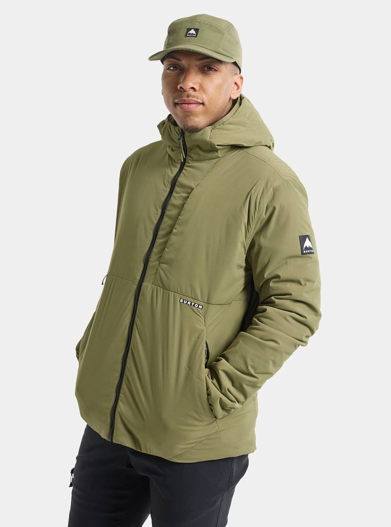 Burton Multipath S Kapucňou Insulated Zimní Bunda Panske Olivovo Zelená | 92164-DNVB