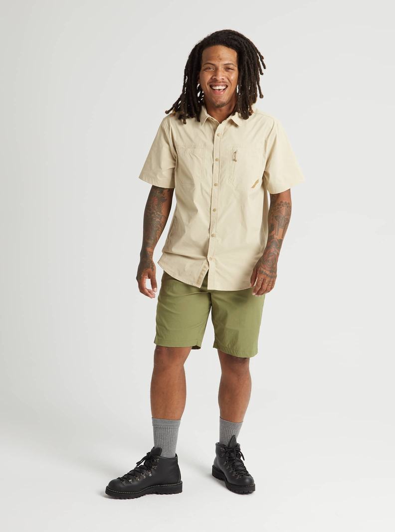 Burton Multipath Utility Kratke Sleeve Shirt Košele Panske Hnedožltý | 16504-UCXS