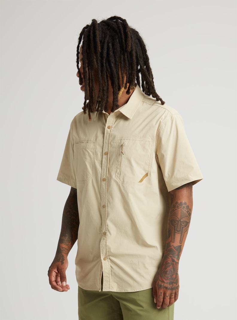 Burton Multipath Utility Kratke Sleeve Shirt Košele Panske Hnedožltý | 16504-UCXS