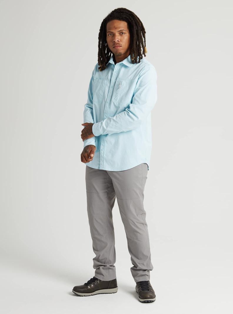 Burton Multipath Utility Long Sleeve Shirt Košele Panske Svetlo Tyrkysové | 39142-MJAW