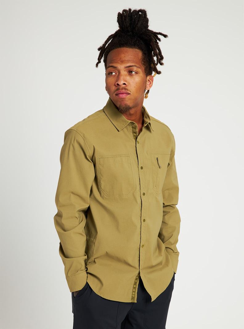 Burton Multipath Utility Long Sleeve Shirt Košele Panske Olivovo Zelená | 56924-LXJH