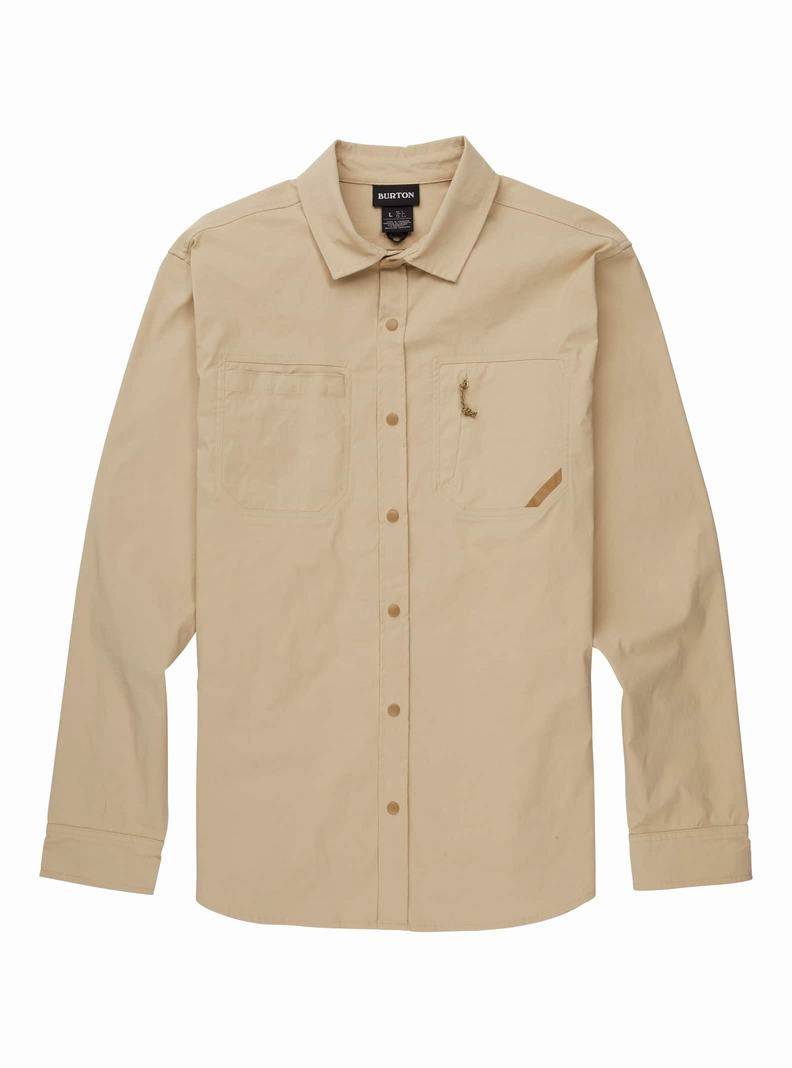 Burton Multipath Utility Long Sleeve Shirt Košele Panske Hnedožltý | 84165-PMYO