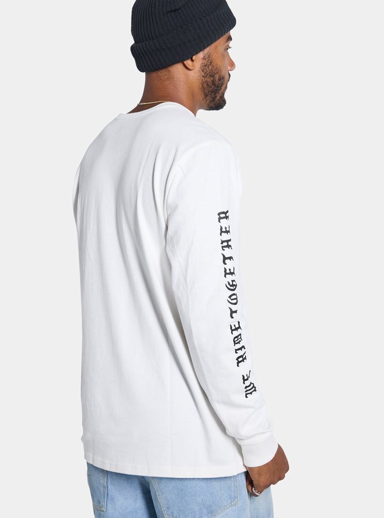 Burton Name Dropper Long Sleeve Tričko Panske Biele | 16059-ZQOS