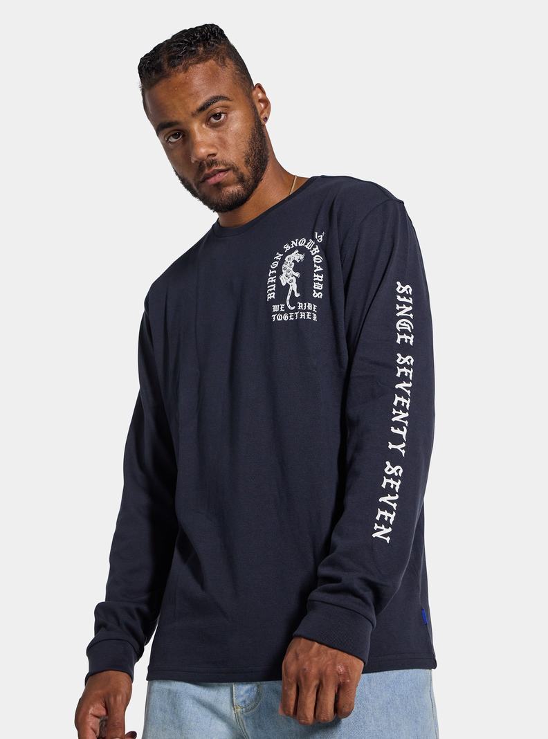 Burton Name Dropper Long Sleeve Tričko Panske Čierne | 81907-JSLI