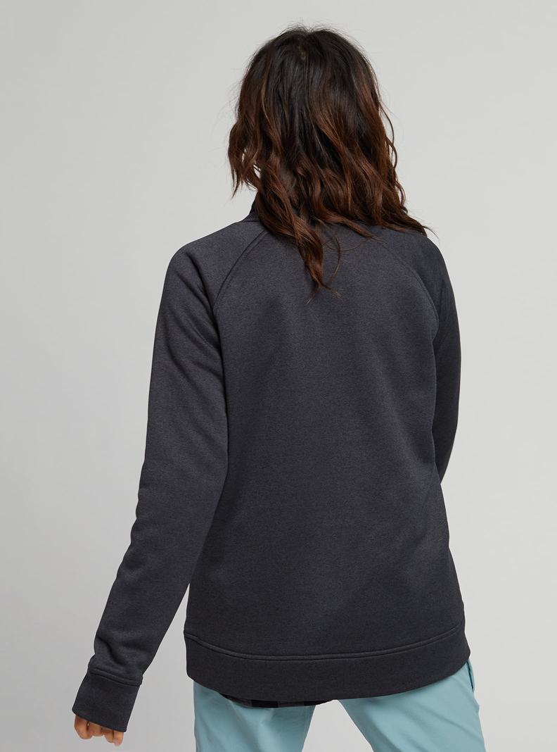 Burton Oak Crewneck Fleece Mikina Damske Čierne | 16934-FJRL