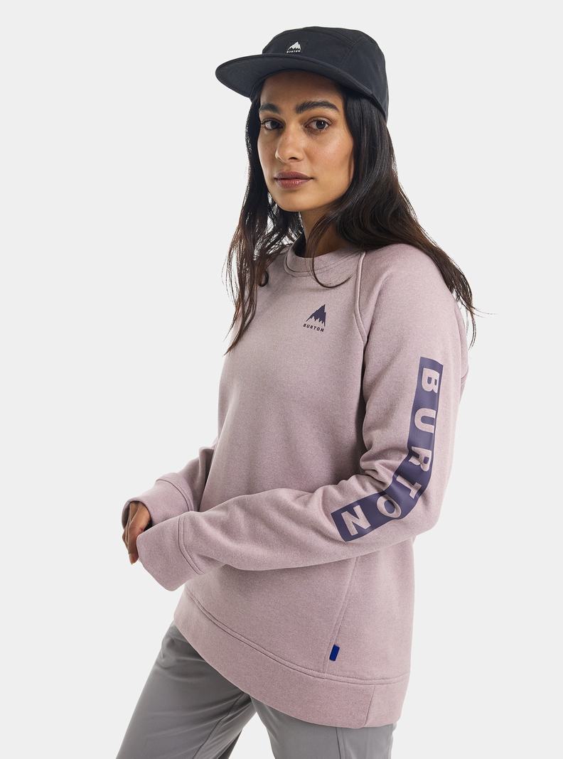 Burton Oak Crewneck Fleece Mikina Damske Lavendel | 21874-OCAY