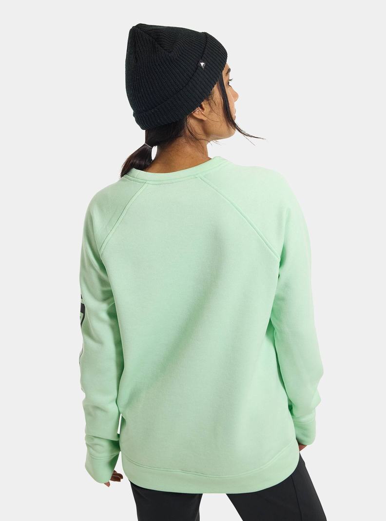 Burton Oak Crewneck Fleece Mikina Damske Zelene | 54719-BMOJ