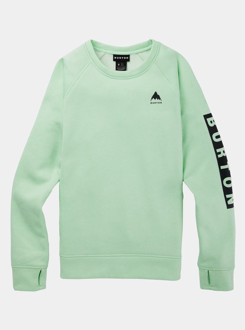 Burton Oak Crewneck Fleece Mikina Damske Zelene | 54719-BMOJ