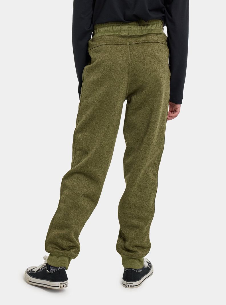 Burton Oak Fleece Nohavice Detske Olivovo Zelená | 84561-WYOP