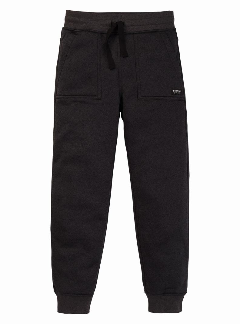 Burton Oak Fleece Nohavice Detske Čierne | 83620-GTUE