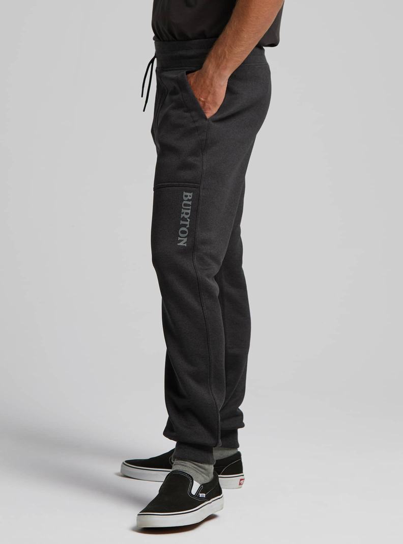 Burton Oak Fleece Nohavice Panske Čierne | 85209-EIOV