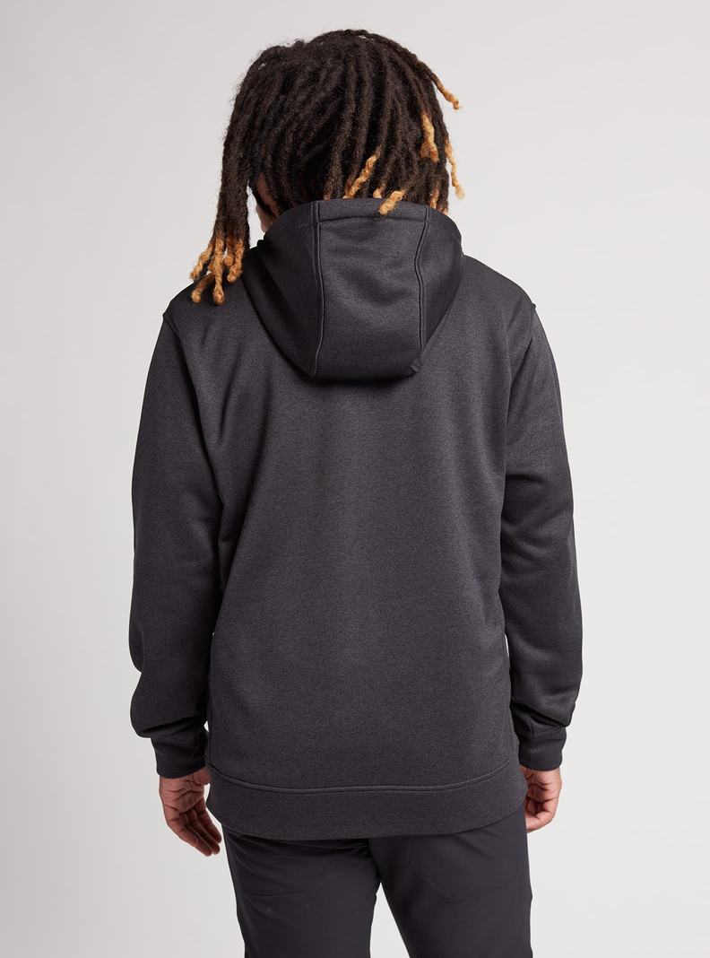 Burton Oak Full-Zip Hoodie Mikina Panske Čierne | 46708-QRED