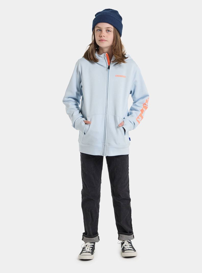 Burton Oak Full-Zip Mikina Detske Modre | 42015-VMRT