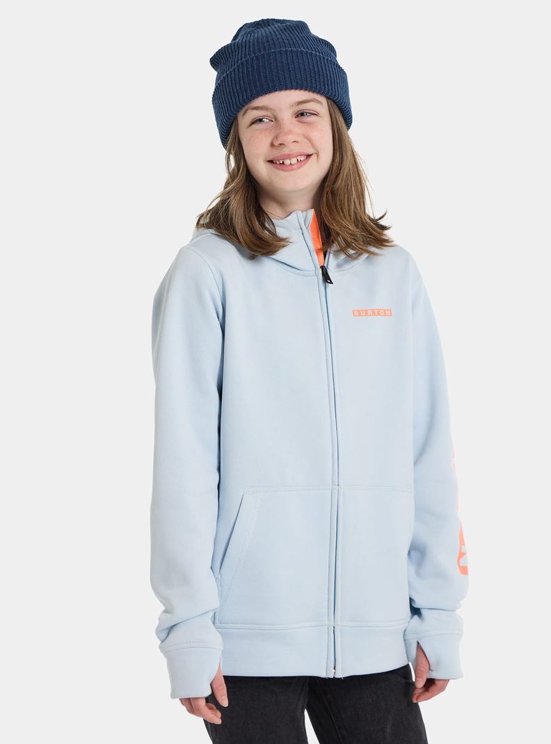 Burton Oak Full-Zip Mikina Detske Modre | 42015-VMRT