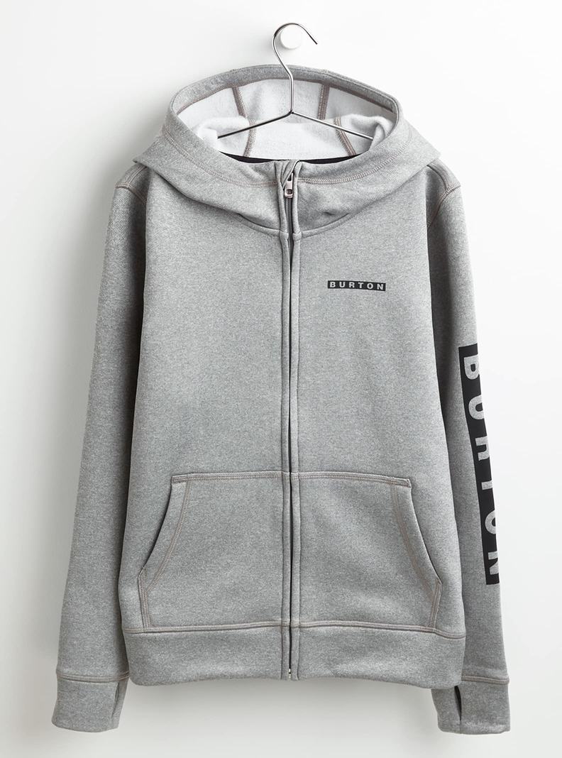Burton Oak Full-Zip Mikina Detske Siva | 82796-PJUI