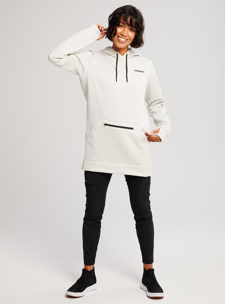 Burton Oak Long Pullover Mikina Damske Biele | 85039-FGIX