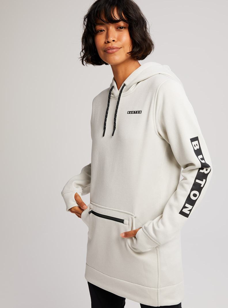 Burton Oak Long Pullover Mikina Damske Biele | 85039-FGIX