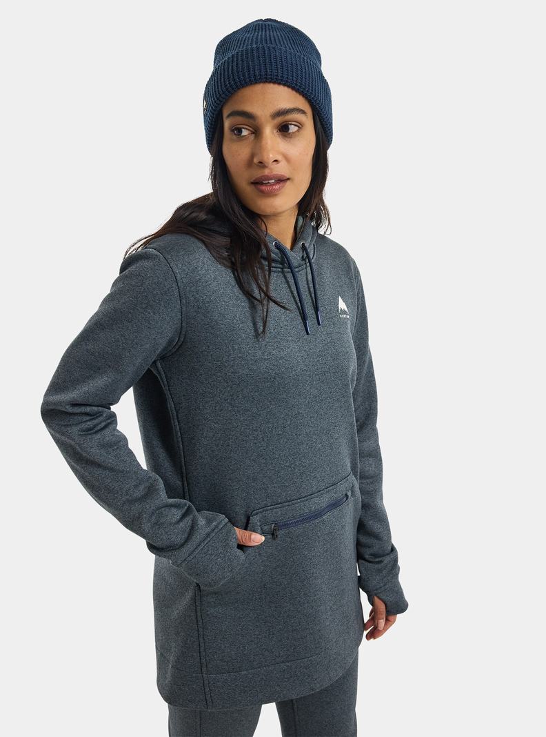 Burton Oak Long Pullover Mikina Damske Modre | 70834-BEMV
