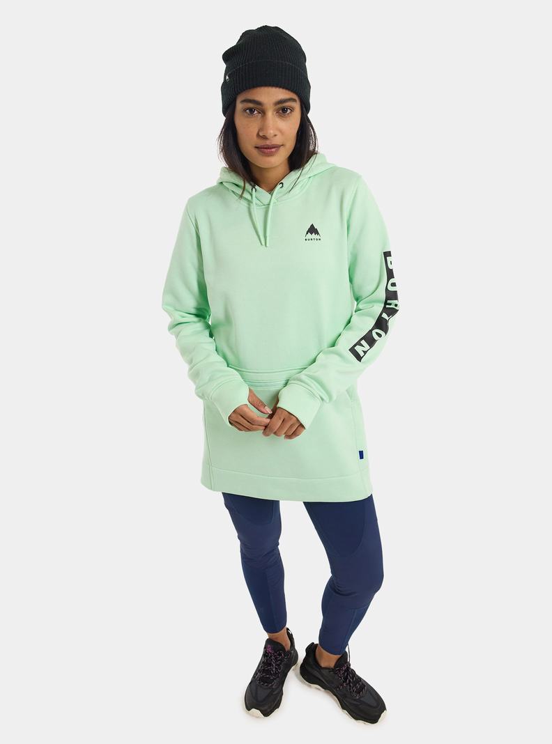 Burton Oak Long Pullover Mikina Damske Zelene | 10598-AMXR