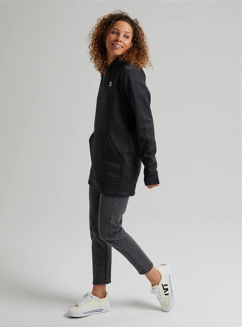 Burton Oak Long Pullover Mikina Damske Čierne | 36142-KMGC