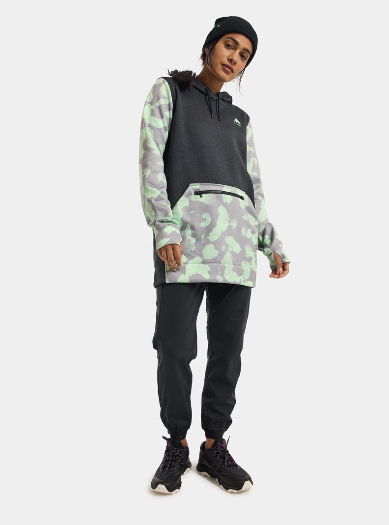 Burton Oak Long Pullover Mikina Damske Čierne Ruzove | 62709-VYZH