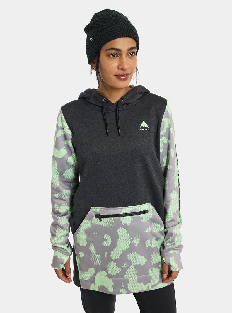 Burton Oak Long Pullover Mikina Damske Čierne Ruzove | 62709-VYZH