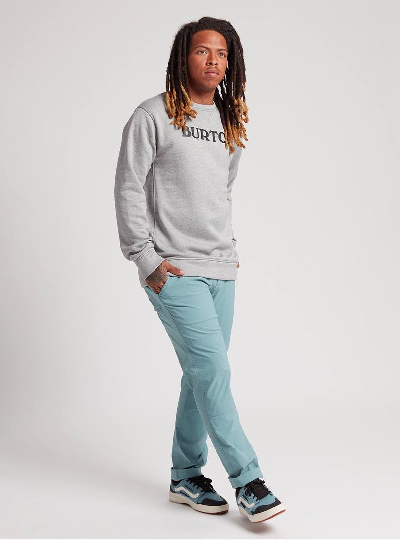 Burton Oak Pullover Crew Mikina Panske Siva | 97128-OHGW