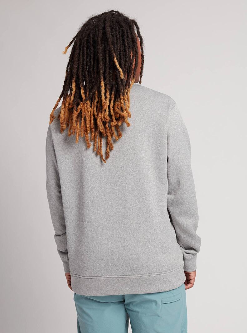 Burton Oak Pullover Crew Mikina Panske Siva | 97128-OHGW